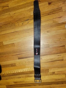 Dark Iron Fitness Weightlifting Powerlifting Belt One Size Black - Picture 1 of 11
