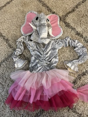 Chasing Fireflies Wishcraft Girls Elephant Pink Tutu Size 8 - Image 1 of 4