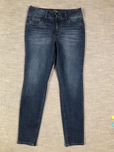 D Jeans Jeans Womens 6 Blue Skinny Mid Rise Distressed Classic Stretch Denim - Picture 1 of 10
