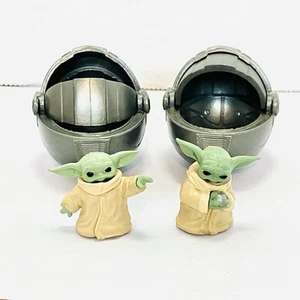 Star Wars Grogu Mini Figuren im Schwebewagen 2 Stück ohne Ständer Baby Yoda 1 Zoll - Bild 1 von 8