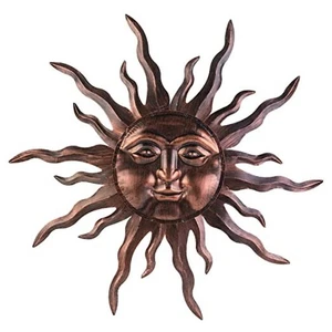  Arte de pared grande de metal para sol decoración - 30 pulgadas para colgar en la pared para sol decoración bronce 1 - Imagen 1 de 8