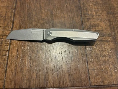 Vero Engineering Axon Mini Frame Lock! M390! Titanium! Full Stonewash Lowest BIN - Image 1 of 4