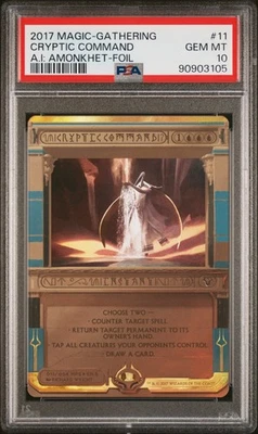 CRYPTIC COMMAND 011/054 A.I: AMONKHET MAGIC THE GATHERING (2017) | PSA 10 | G20 - Image 1 of 2