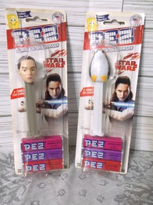 Star Wars Pez Dispensers Porg and Rey Sealed New - Image 1 of 4