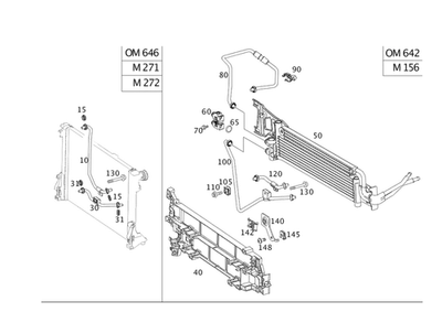 Línea de aceite original Mercedes-Benz 204-270-15-27 Foto 1 de 2