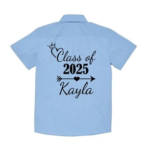 Camisas Personalizadas de Abandonados de Primaria Nombre de Firma 2025 Año 6 - Imagen 1 de 4