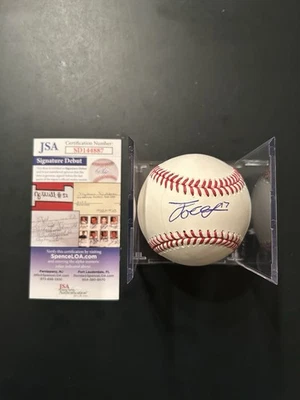 Jace Laviolette Autographed Signed Baseball ROMLB Cleveland Guardians JSA Cert - Image 1 of 2