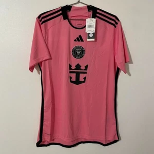 Adidas Inter Miami CF Lionel Messi 2024/25 Pink Home Jersey Men's Large NWT $130 - Picture 1 of 4