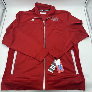 ADIDAS CLIMALITE NCAA NICHOLLS STATE UNIVERSITY COLONELS FULL ZIP JACKET SIZE L - Picture 1 of 19