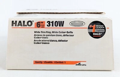Lámpara de techo empotrada Halo blanca 6 x 7,25 OD 310W Foto 1 de 4