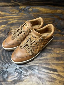 Pikolinos Womens Baeza W8V-6799 Leather Sneaker Shoes Size 40 Tan - Picture 1 of 10