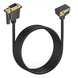 Cavo di prolunga angolare 90 gradi VGA RGB maschio a maschio dritto 3COASSIALE+6C - Foto 1 di 5
