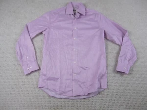 Joseph Abboud Shirt Mens 15 Pink Casual Button Down Collar Long Sleeve Slim Fit - Picture 1 of 7