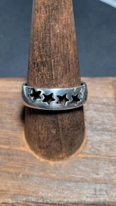 Vintage Shube's MFG .925 Sterlingsilber Herzen durchbohrt Ring Größe 11,75 - Bild 1 von 6