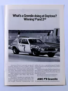 "Levi's Gremlin 1973 vintage 1st y 2nd at Daytona anuncio impreso original 8,5 x 11" - Imagen 1 de 5