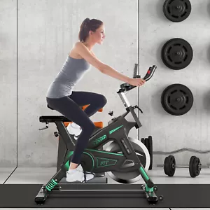 Stationary Exercise Bike Cycling Bike W/33Lbs Flywheel Home Fitness Gym Cardio - Picture 1 of 6