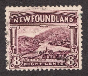 1923-24 Newfoundland Sc# 137 - 8¢, Quidi Vidi. Used postage stamp. - Picture 1 of 1