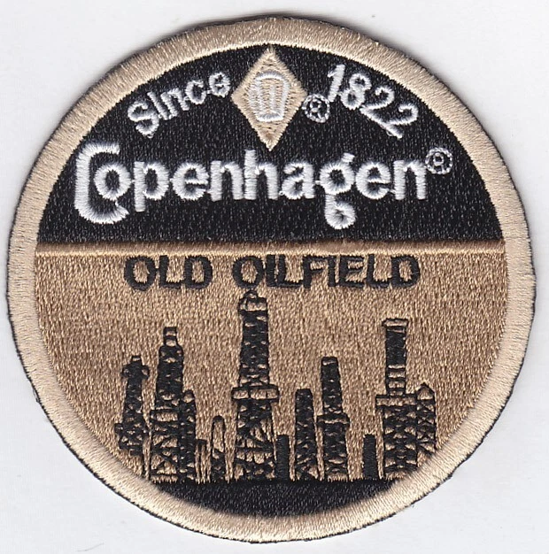 Copenhagen Old Oilfield Embroidered Patches 3" Diameter  iron-on - Image 1 of 1