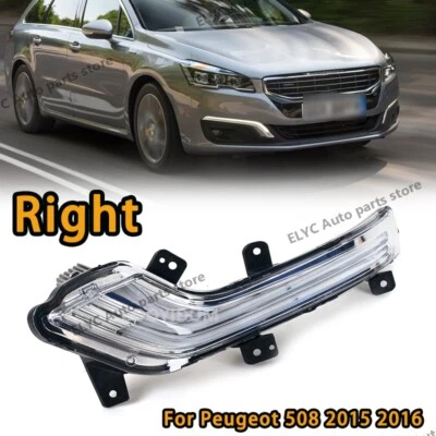 1Pcs Right Front LED Daytime Running Light Fog Lamp For Peugeot 508 2015 2016 - image 1 of 4
