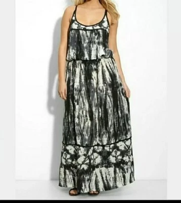 Maxi Vestido Suzi Chin Para Mujer 2 Sin Mangas 100% Seda Doble Correa Espalda Corredora Lujo Foto 1 de 4