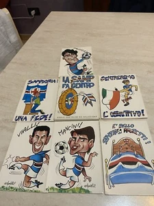 Rarissima confezione con 7 cartoline La Sampdoria fa centro Gel Center Tv nuove - Picture 1 of 2