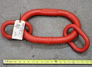 Laclede Chain Co 1-1/2" G80 3 anelli maglia master oblunga con sottogruppo catena 5/8" - Foto 1 di 4