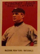 Cracker Jack Ball  Players McGraw New York-Nationals #21 of 24, Replica of 1915 