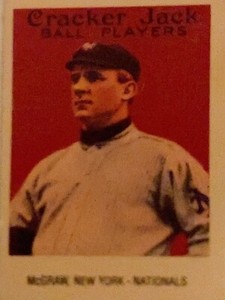 Cracker Jack Ball  Players McGraw New York-Nationals #21 of 24, Replica of 1915 