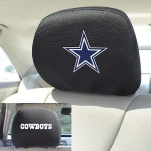 Brand New NFL Dallas Cowboys Set Of 2 Embroidered Car Suv Auto Headrest Covers - Picture 1 of 1