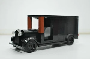 Custom Model A Paddy Wagon Black Vintage Car MOC Model Built with LEGO® Bricks - Picture 1 of 4