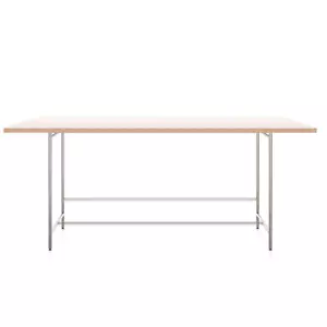 Karlsruher Tisch Esstisch Edelstahl Tischplatte Melamin 200 x 90cm - PHOS Design - Bild 1 von 13