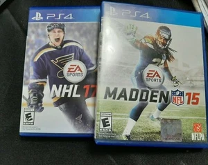 X2 PS4 Spiele - Madden NFL 15 + NHL 17 Hockey EA Sports  - Bild 1 von 8