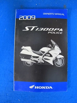 Honda 2009 ST1300 Police New Old Stock Original Factory Owners Manual t98 - Image 1 of 4