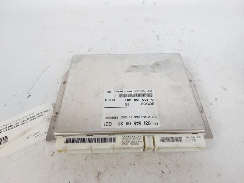0265109497 CENTRALINA CONTROLLO MERCEDES-BENZ CLASSE S (W220) 3.2 CDI 24V 204CV  - Immagine 1 di 3