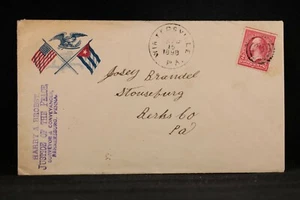 Pa: Wintersville 1898 Brobst Surveyor Spanish American War Advertising Cover - Picture 1 of 2