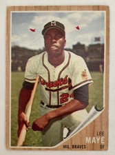 Topps 1962  #518 Lee Maye Milwaukee Braves VG Ungraded
