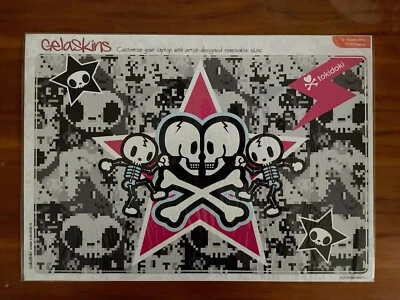 tokidoki Macbook PC Laptop Removeable Vinyl Skin Gelaskin Skull Design 17" - Image 1 of 2