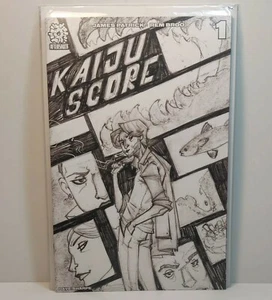 Kaiju Score (Aftershock, 2020) #1 Exclusive Sketch Variant B & W NM RARE - Picture 1 of 12