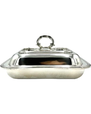 Antiguo plato para servir cubierto Asprey & Garrard London plateado Foto 1 de 4