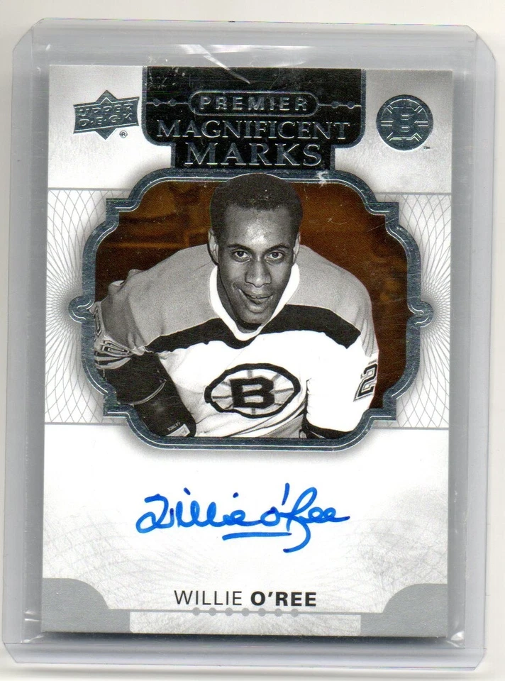 WILLIE O'REE auto AUTOGRAPH card MAGNIFICENT MARKS premier BOSTON BRUINS - Image 1 of 1