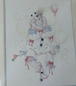 Counted Cross Stitch Kit Mime with Balloon Candamar Designs 14" X 18" 50327 New - Picture 1 of 6