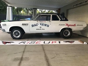 Calcomanías - “Malas Noticias” Super Stock 65 Plymouth. Se requiere habilidad de calcomanía. - Imagen 1 de 5