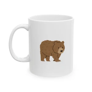 Brown bear - grizzly bear- coffee mug (11oz) - Picture 1 of 3