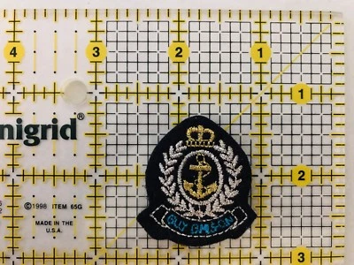 Crown King Crest/Coat Of Arms Anchor Iron On Nautical Anchor - Image 1 of 2