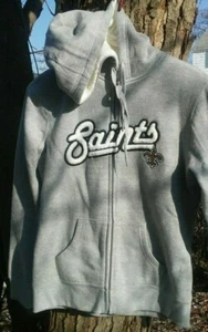 New Orleans Saints Lady Hoodie Grey M - Picture 1 of 8