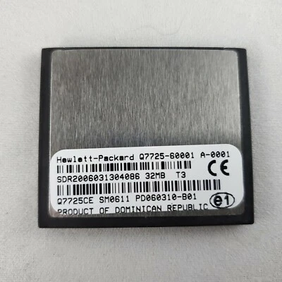HP Q7725CE / Q7725-60001 Compact Flash CF 32MB Firmware for LaserJet 9040 9050 - Image 1 of 3