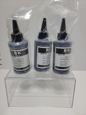 Recarga de tinta para impresora de botellas BK de 100 ml tinta negra  Foto 1 de 4