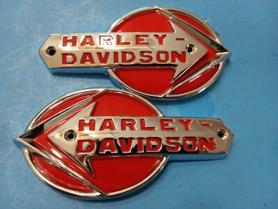 Nuevo de Lote Antiguo Harley Davidson 1959-60 Eagle Iron Tanque de Gas Insignias Parte # 61775-59T!!!! Foto 1 de 4