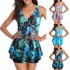 Comfortable and Trendy Two Piece Bathing Suit for Women Floral Patterned Skirt