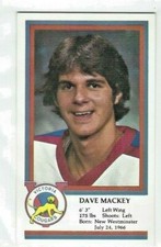 1982-83 Victoria Cougars (WHL) Dave Mackey postcard